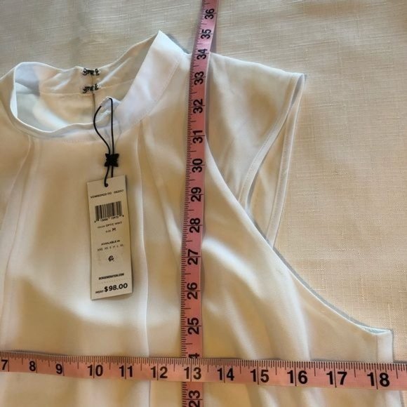 BCBG WOMEN’S WHITE  FLOWY DRESS! Perfect rehearsal, bridal shower dress - Picture 10 of 11